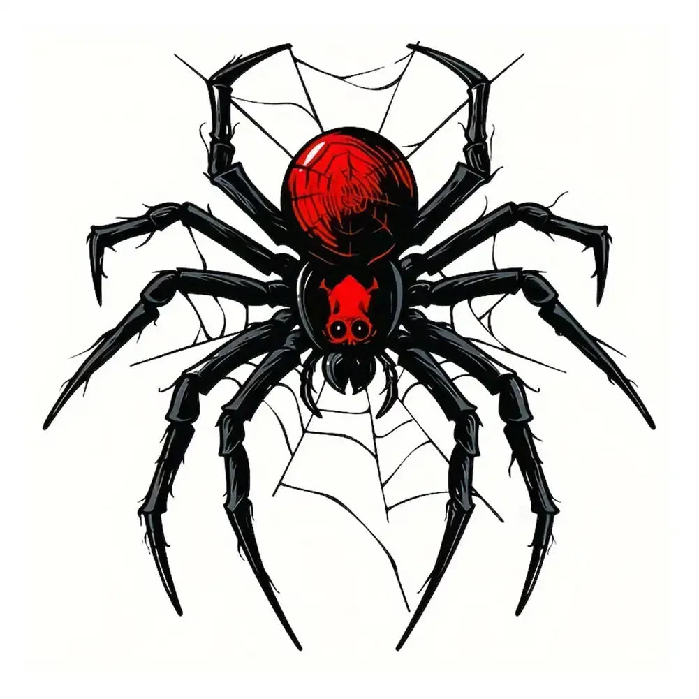 Black Widow Spider Decals