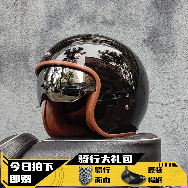 Open Face Half Motorcycle Helmet 