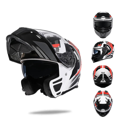 Flip Up Helmet – Premium Dual Visor 