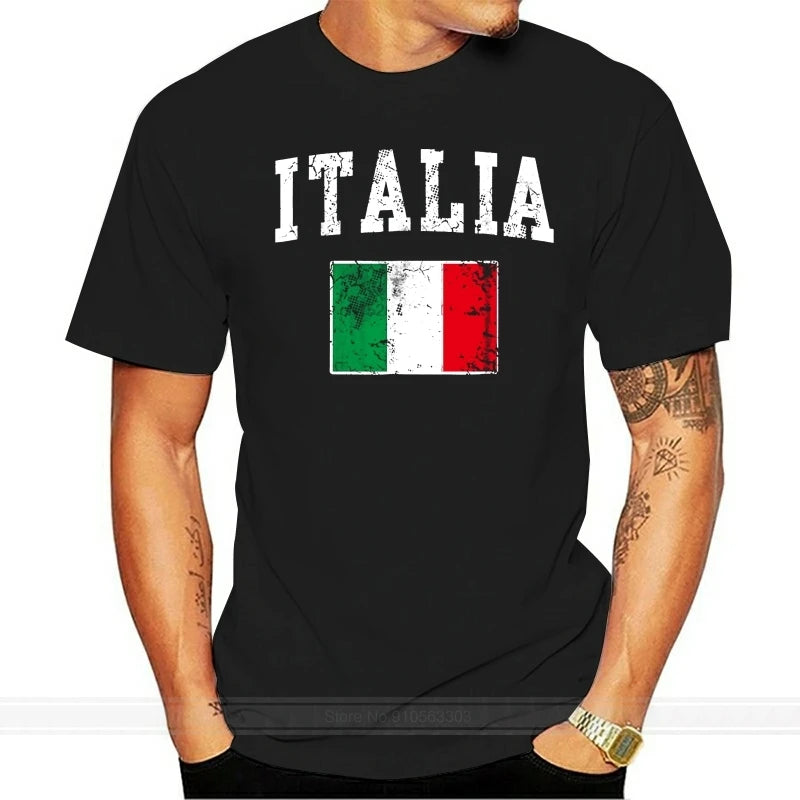 Vintage Italia Flag T-Shirt 