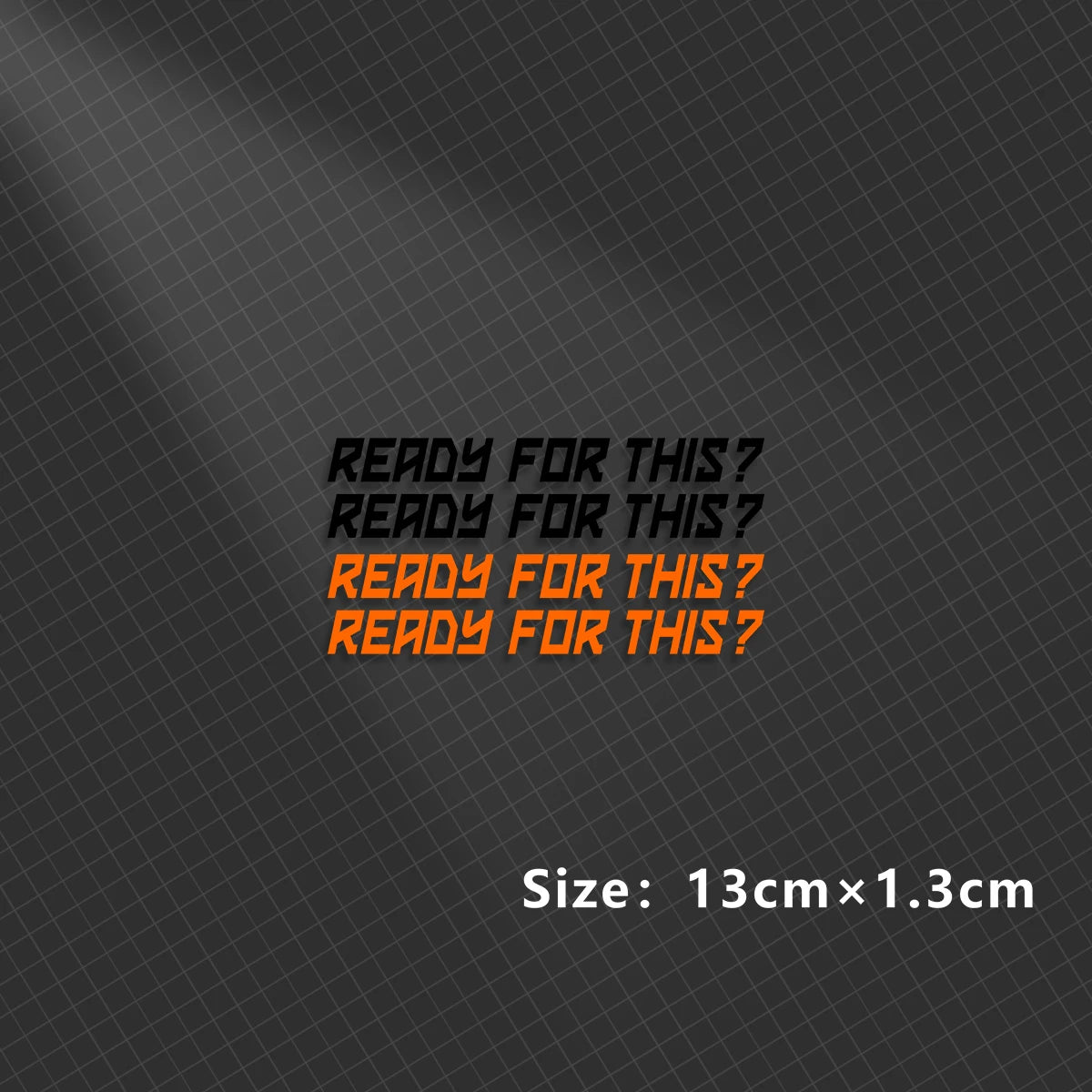 Ready to Race Motorbike Sticker 