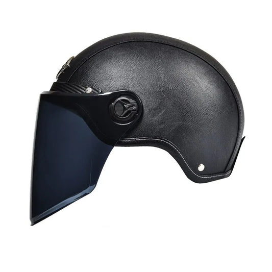 Retro Motorcycle Helmets with Bubble Lens 