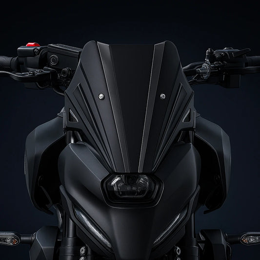 Bulle sport avec déflecteur – MT-07 GEN4 2025-2026 (aluminium noir)