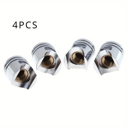 4 PCS Metal Valve Caps 