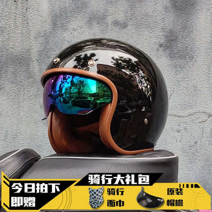 Open Face Half Motorcycle Helmet 
