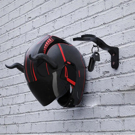 Motorcycle Helmet Wall Mount Hook Rack 