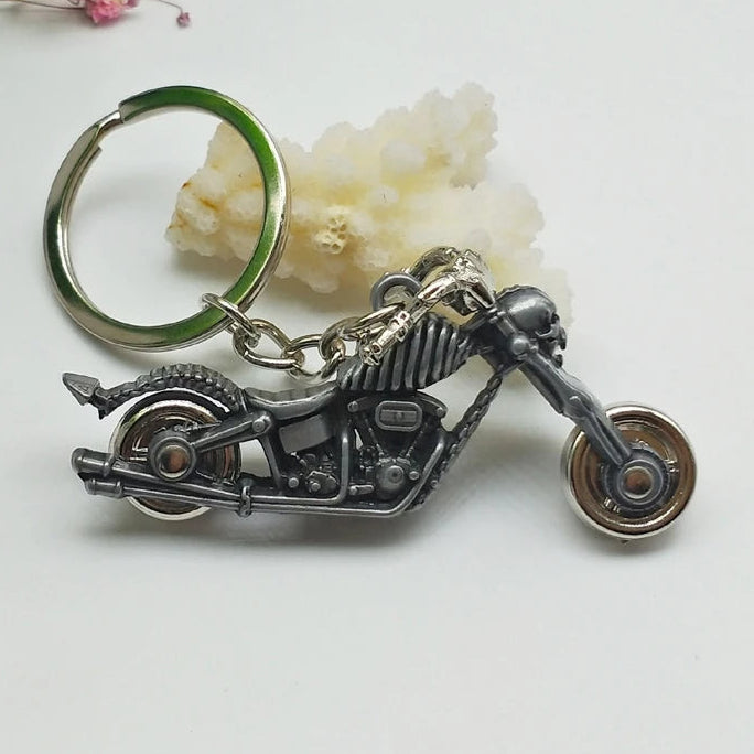 Skull Motorcycle Key Ring