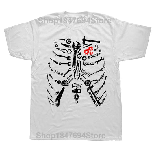 Tools Skull Cotton T-Shirt 