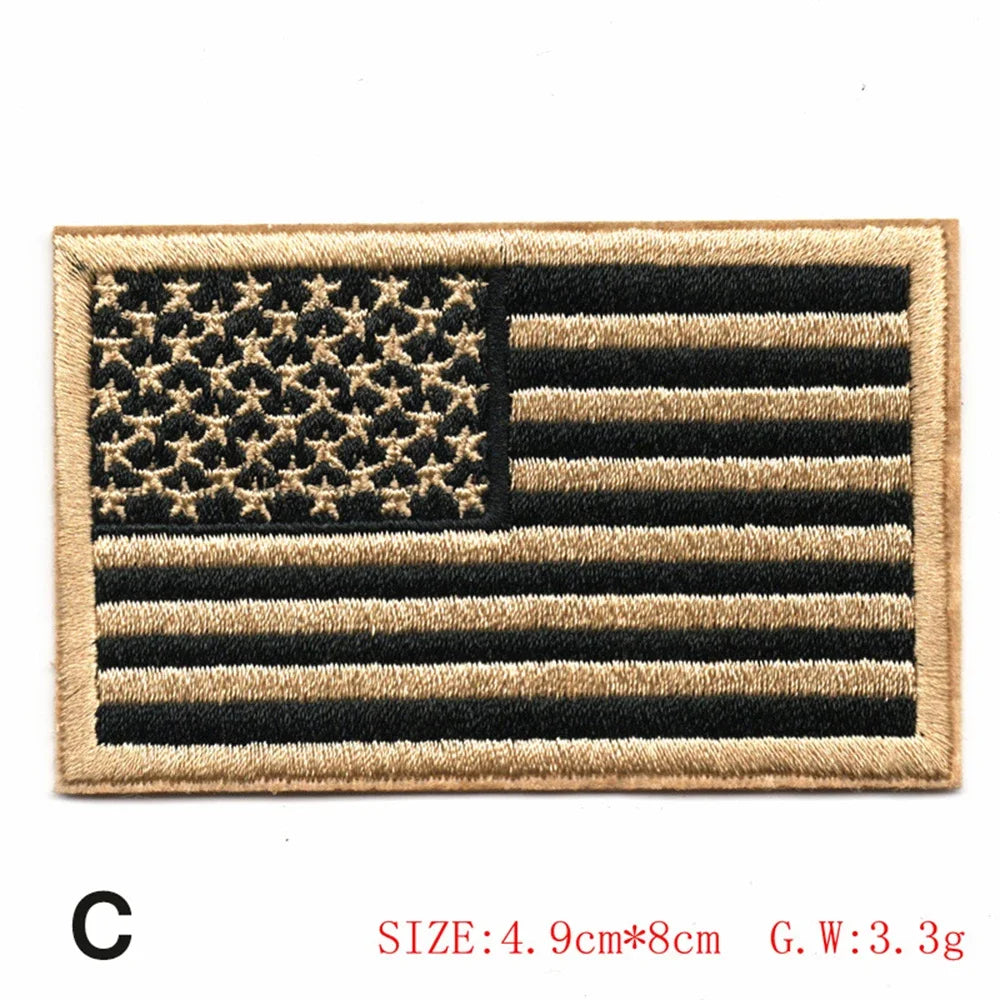 Embroidered Flag Tactical Patch