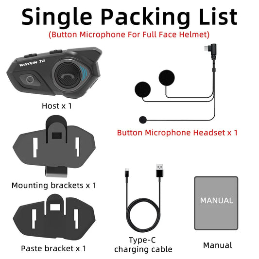 Helmet Bluetooth Intercom