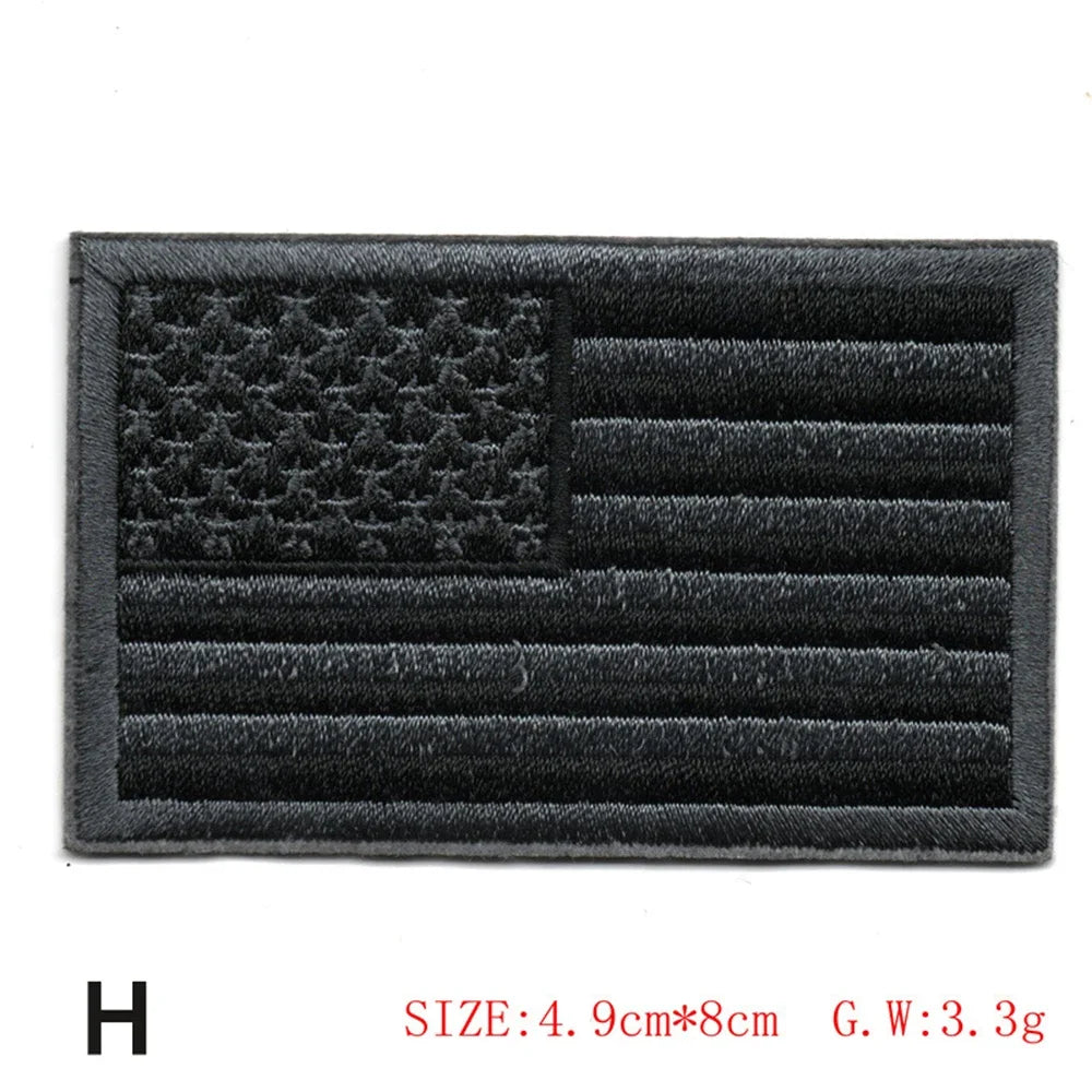 Embroidered Flag Tactical Patch