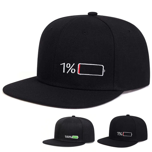 Battery Embroidery Adjustable Cap