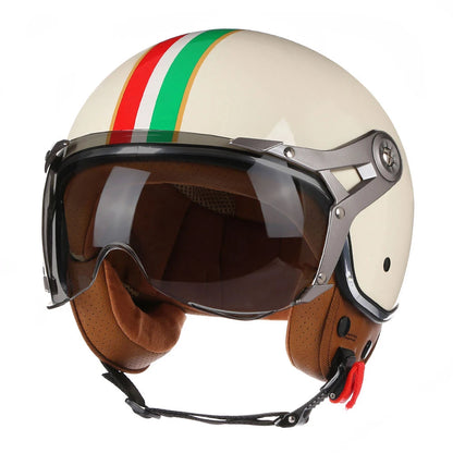 Retro Premium Open Face Helmet 