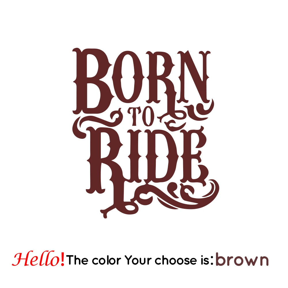 Born to Ride Motorcycle Sticker 