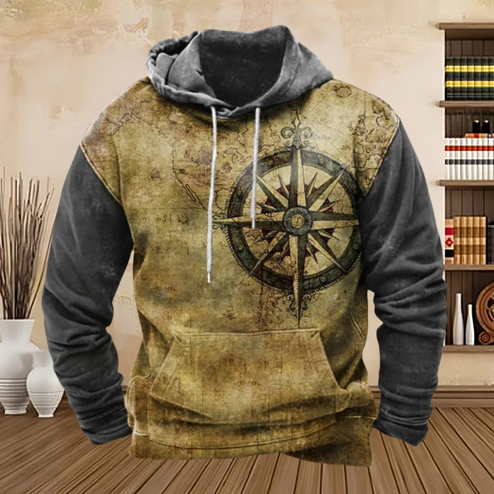 Vintage Compass Hoodie 