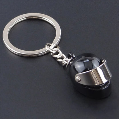 Helmet Metal Keychain 