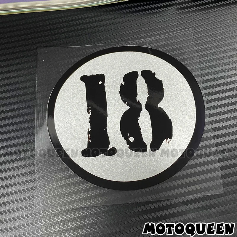 Cafe Racer Number Decals