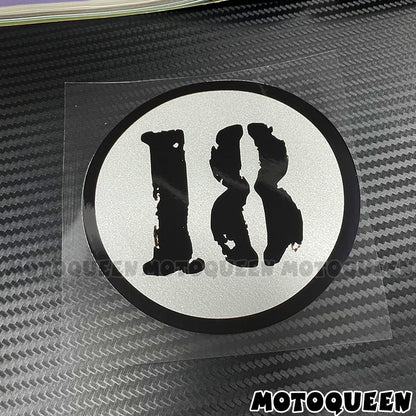 Cafe Racer Number Decals
