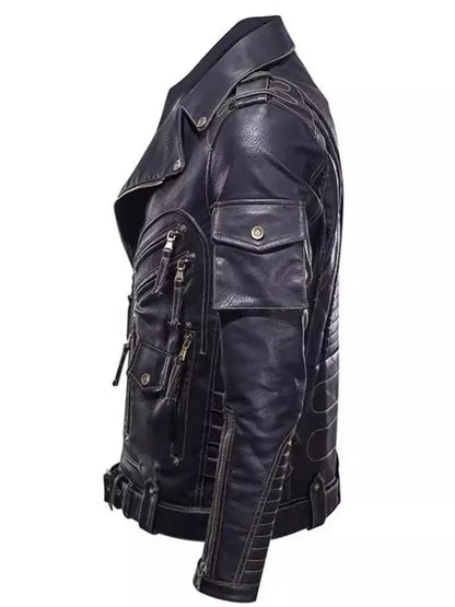 Motorcycle PU Leather Jacket 
