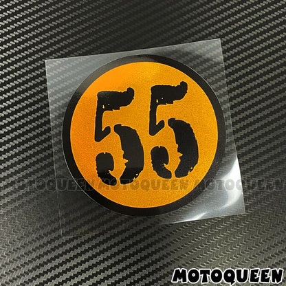 Decalcomanie per numeri di corse motociclistiche