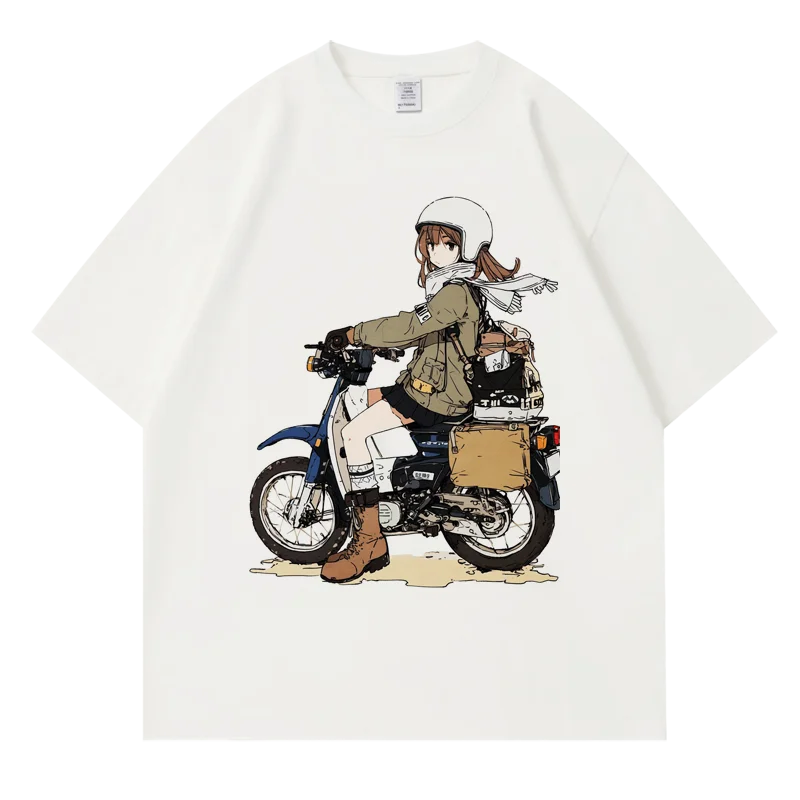 Vintage Motorcycle Summer Cotton Shirt 