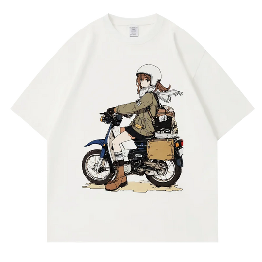 Vintage Motorcycle Summer Cotton Shirt 