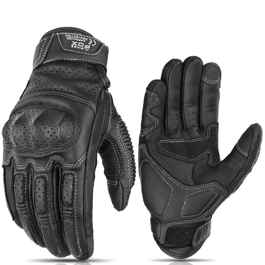 Vintage Leather Motorcycle Gloves