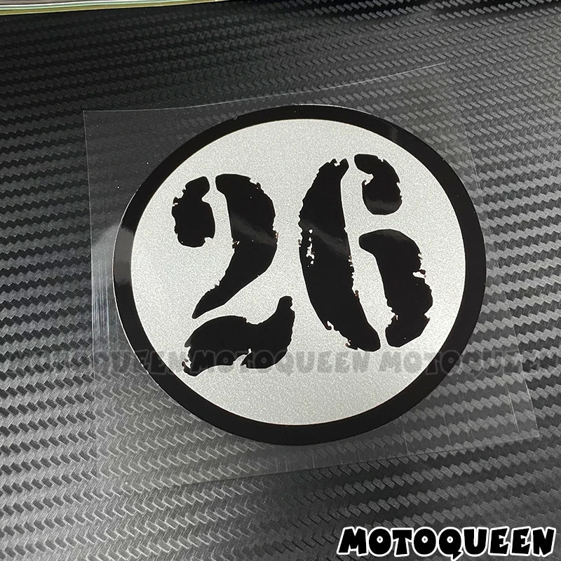 Cafe Racer Number Decals