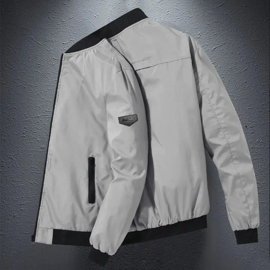 Long Sleeve Zipper Casual Coat