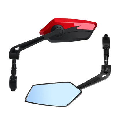 Weitwinkel-Konvex-Rückspiegel für den Lenker – zweifarbiges Set für Fahrrad, MTB und E-Scooter (22–25 mm)