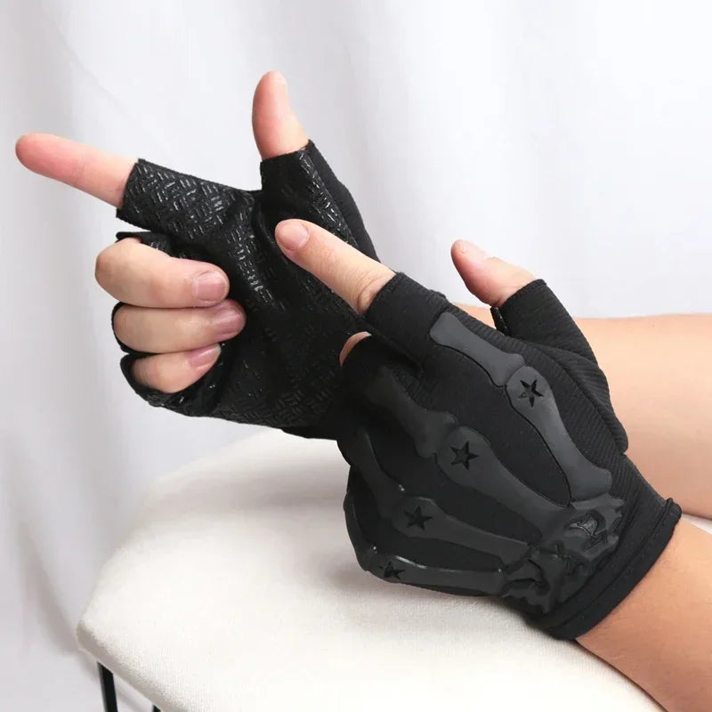 Fingerlose Motorradhandschuhe