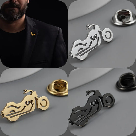Motorcycle Brooch Pin 