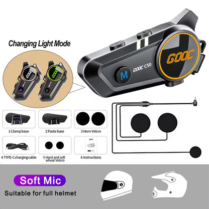 Bluetooth Motorcycle Helmet Headset