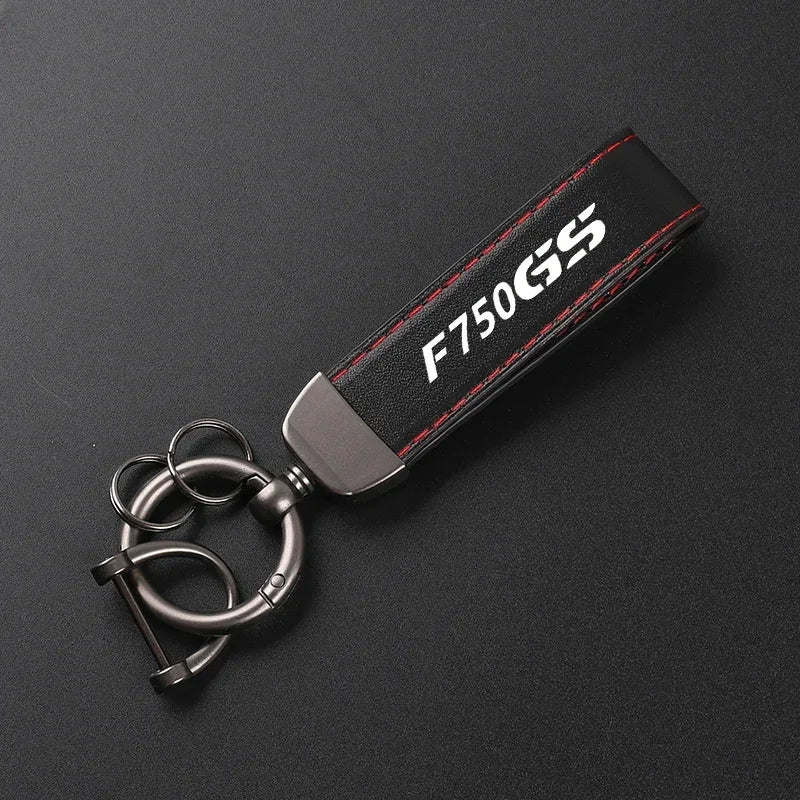 F850 GS Suede Leather Keychain 