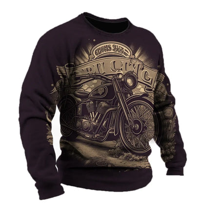 Motorcycle Vintage Long Sleeve Shirt 