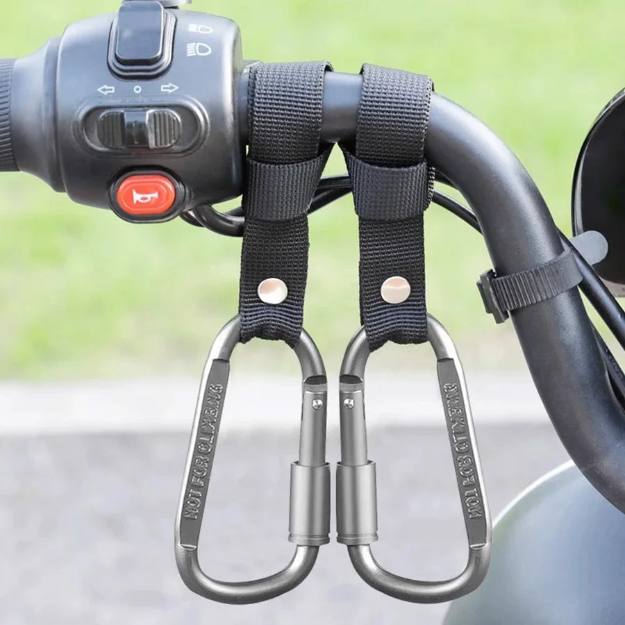 Universal Motorcycle & E-Bike Hook – Helmet & Storage Buckle (2pcs)