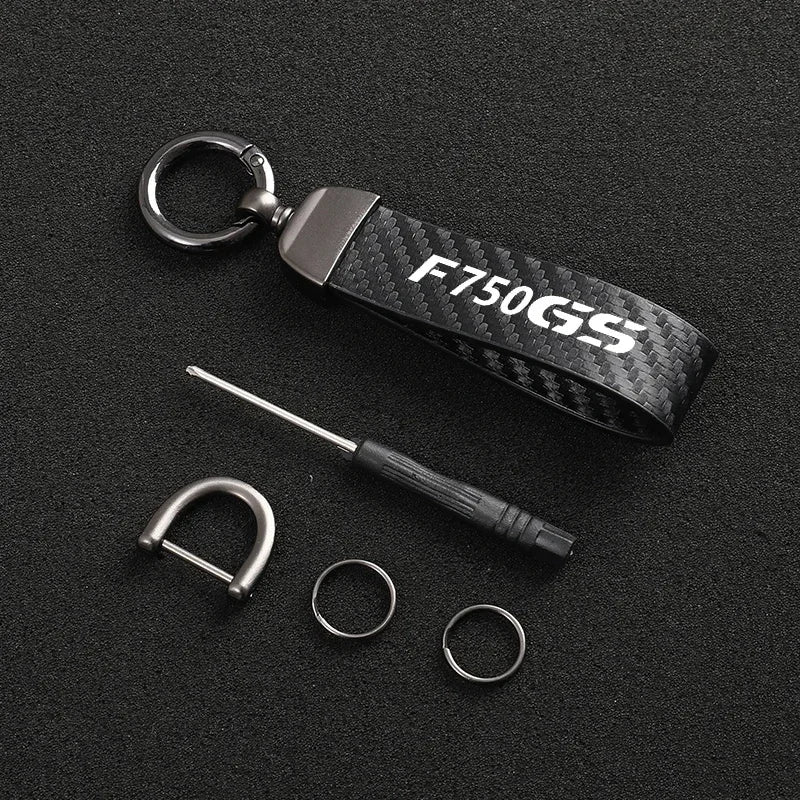 F850 GS Suede Leather Keychain 