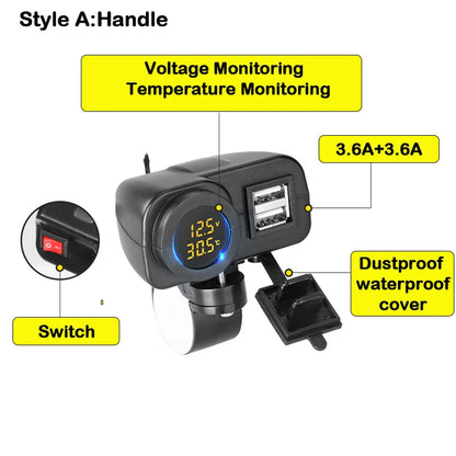 Chargeur de téléphone à moto