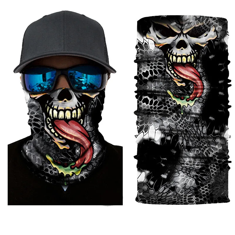 3D Ghost Skull Bandana 