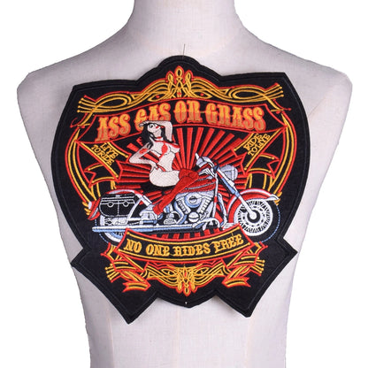 Punk Embroidered Iron On Patches 