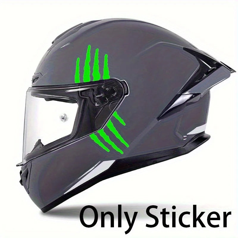 Claw Marks Helmet Stickers
