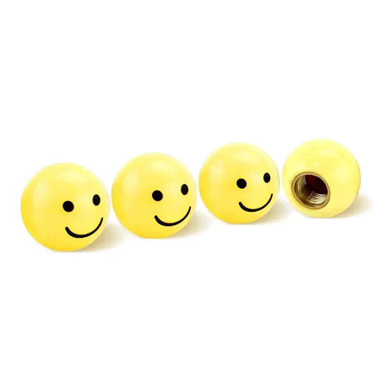 4 Pcs Tire Valve Caps – Funny & Functional 