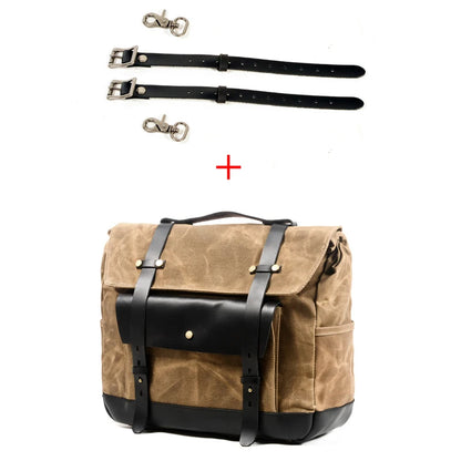 Vintage Motorcycle Saddlebag Side 