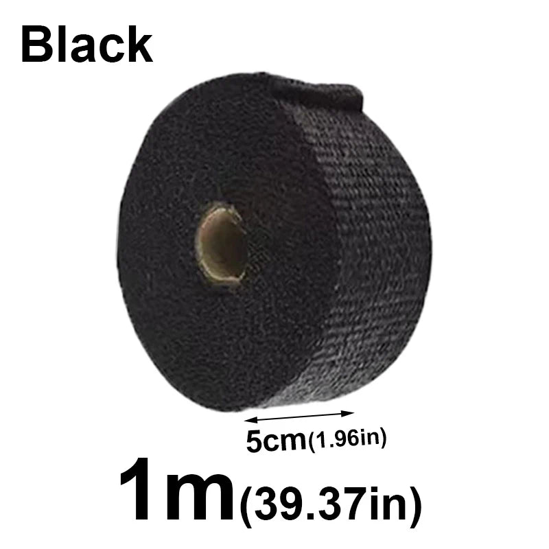 Motorcycle Exhaust Thermal Tape – Header Wrap Glass Fiber 1/2M