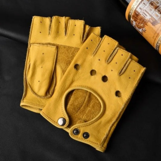 Men Classic Leather Gloves 