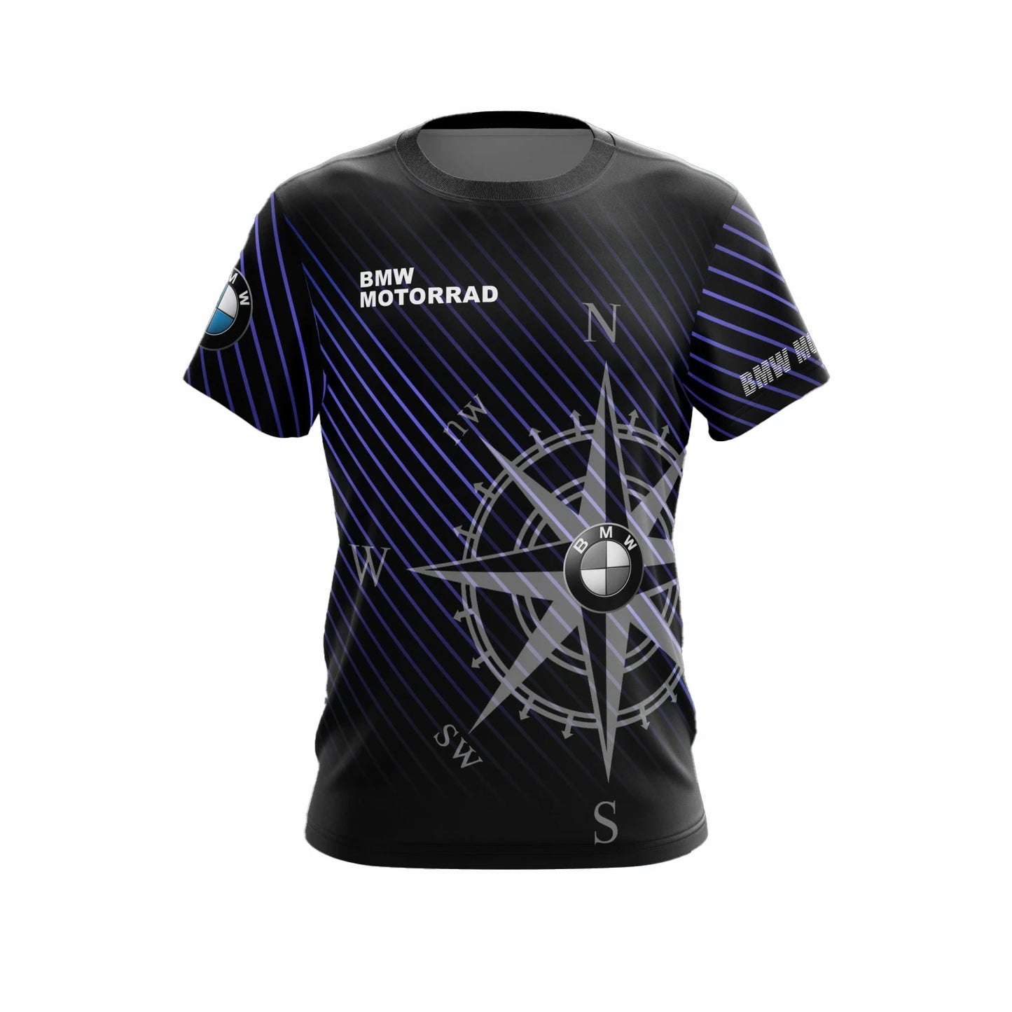 Motorrad Compass Full Print T-Shirt