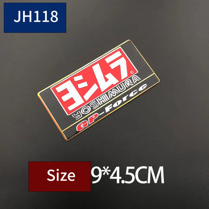 Exhaust Metal Badges