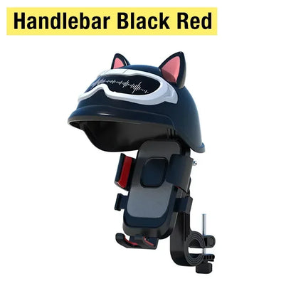 Helmet Cat Phone Holder 360° Rotation