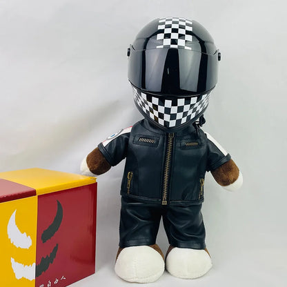 Motorcycle Bear Helmet Decor