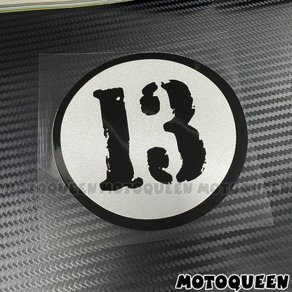 Cafe Racer Number Decals